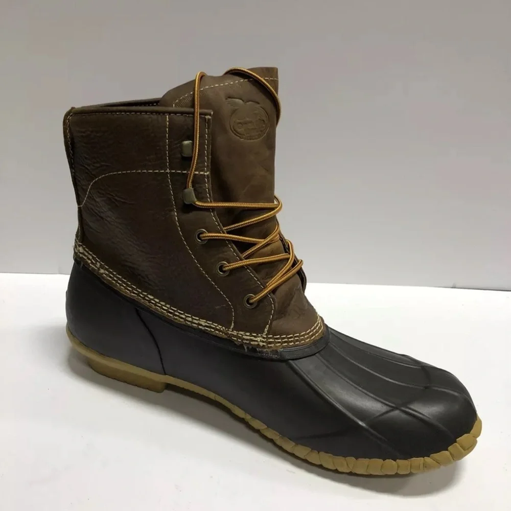 Georgia Boot Mens Marshland Duck Boot Brown Leather Size 14 M